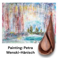 Painting 203 Weite im Focus Leinwand 80 x100 x 2 cm